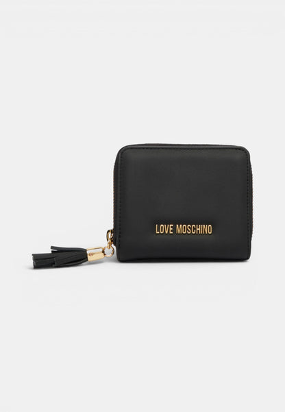 LOVE MOSCHINO - Portafoglio Piccolo Zip Around Nero