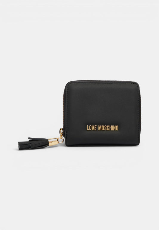 LOVE MOSCHINO - Portafoglio Piccolo Zip Around Nero