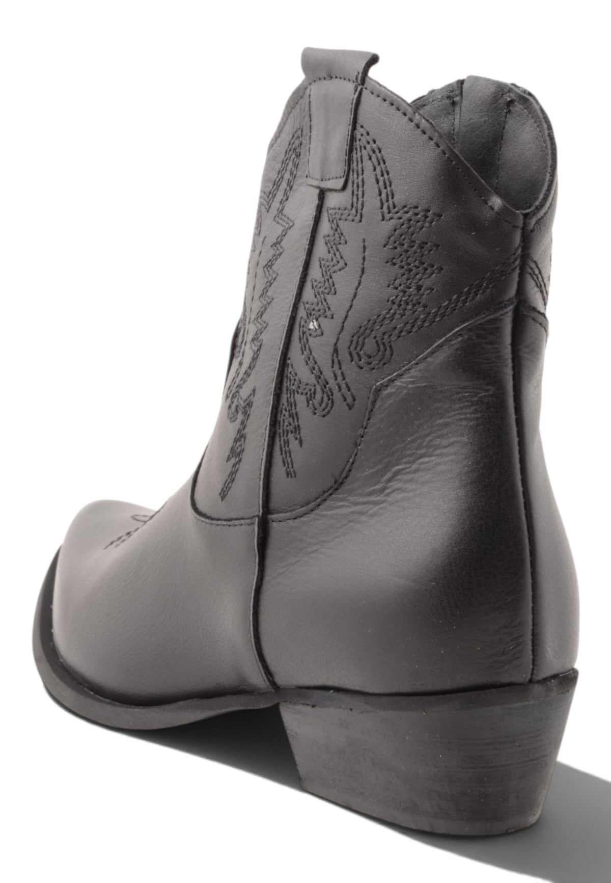 DIVINE FOLLIE - Stivaletti Camperos Con Ricami Nero