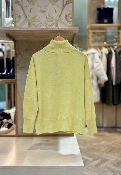 MOTEL - Pullover Dolcevita Giallo Chiaro