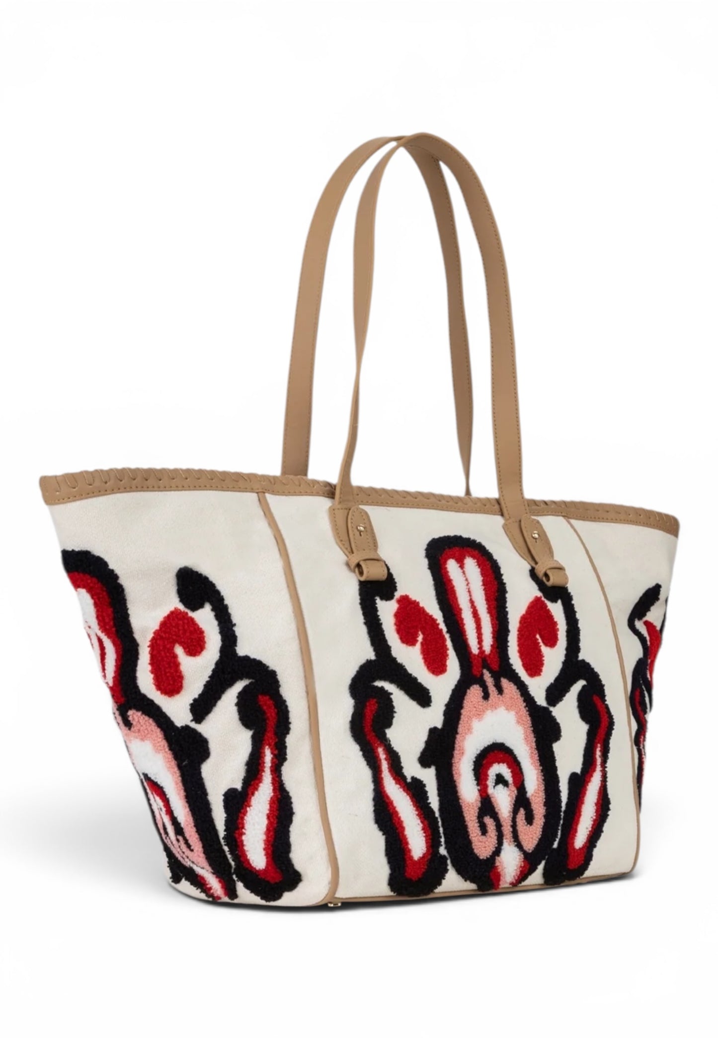 V73 - Shopping  Bag Marilena Cuoio/Multicolor