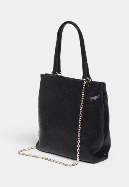 LOVE MOSCHINO - Borsetta Laminata Nero