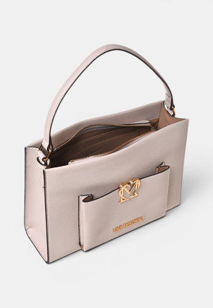 LOVE MOSCHINO - Borsa A Mano Love Avorio