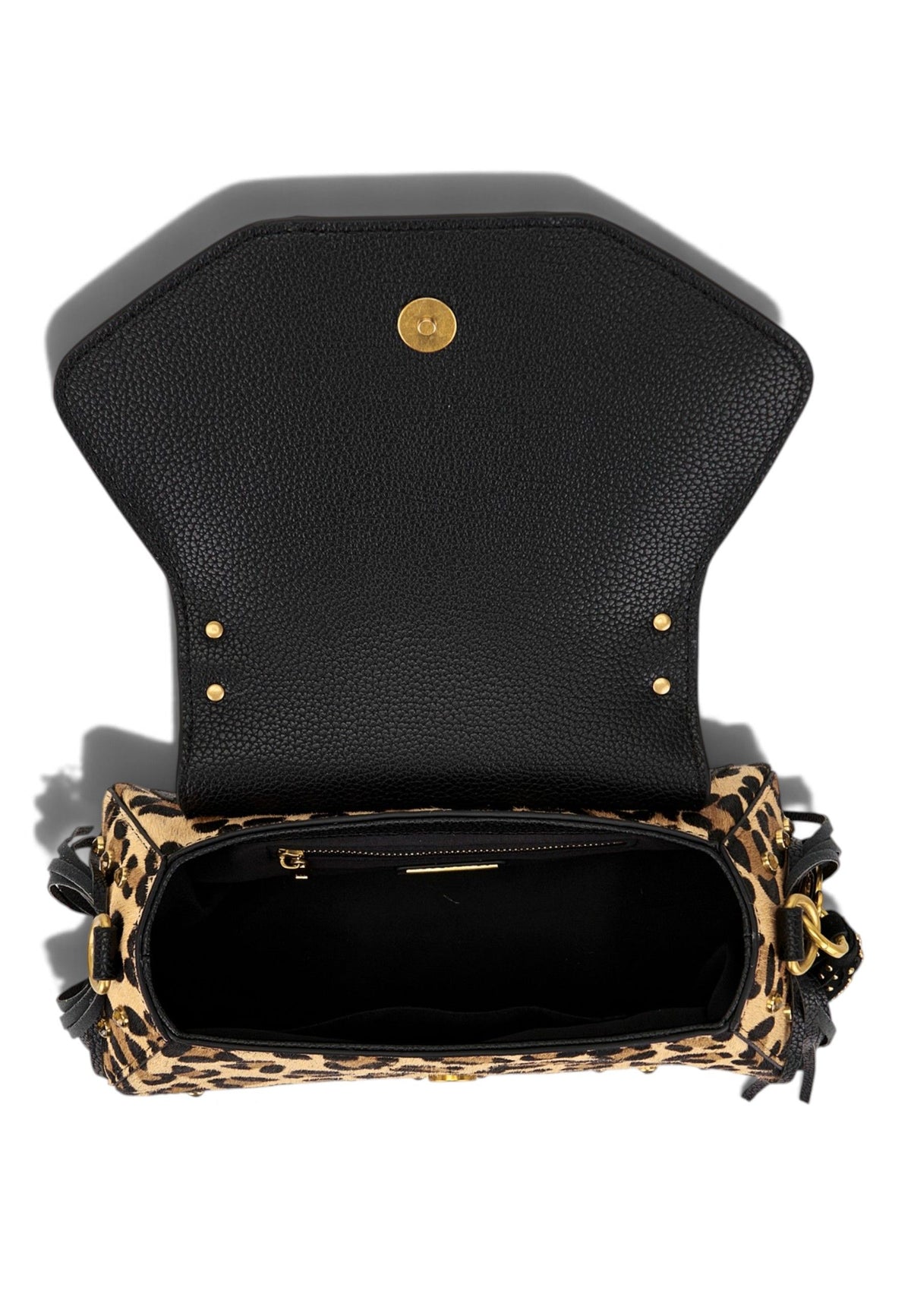 LA CARRIE - Borsa a Mano Jungle Animalier con frange