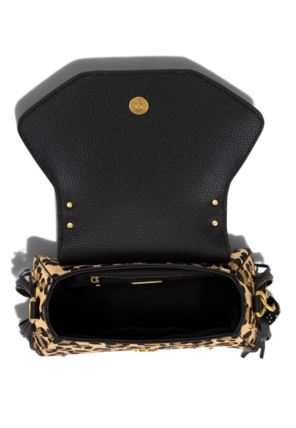 LA CARRIE - Borsa a Mano Jungle Animalier con frange