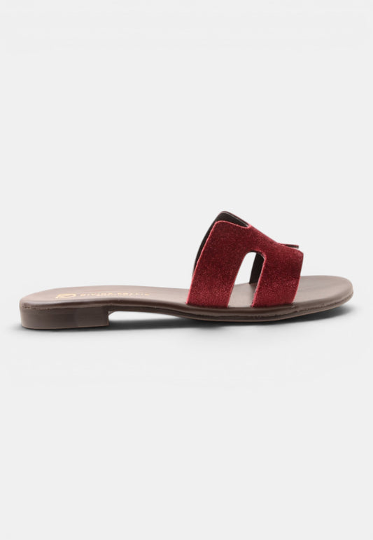 DIVINE FOLLIE - Ciabatta Camoscio Bordeaux