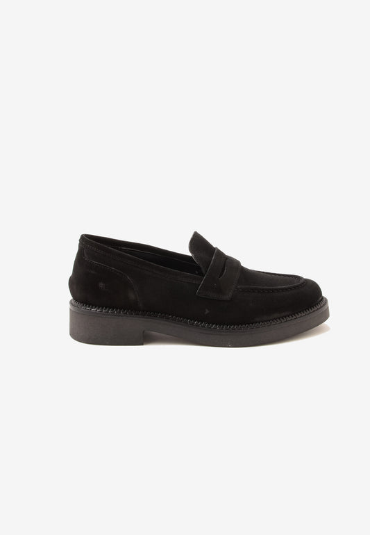 DIVINE FOLLIE - Mocassino In Camoscio Nero