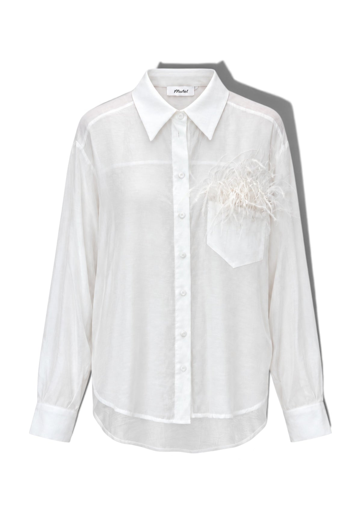 MOTEL - Camicia Marabù Avorio