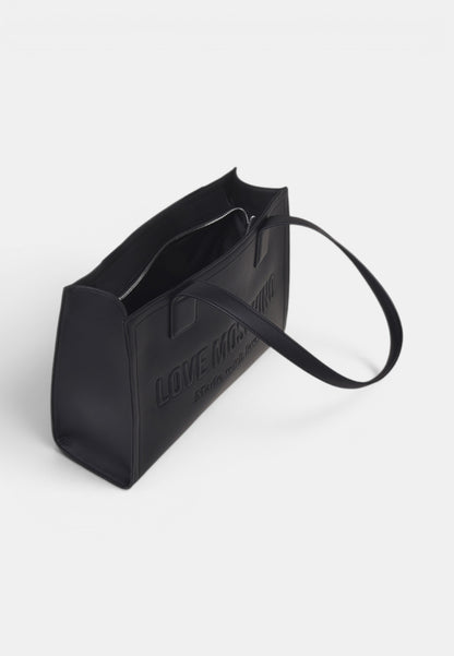 LOVE MOSCHINO - Shopping Bag Signature Nero