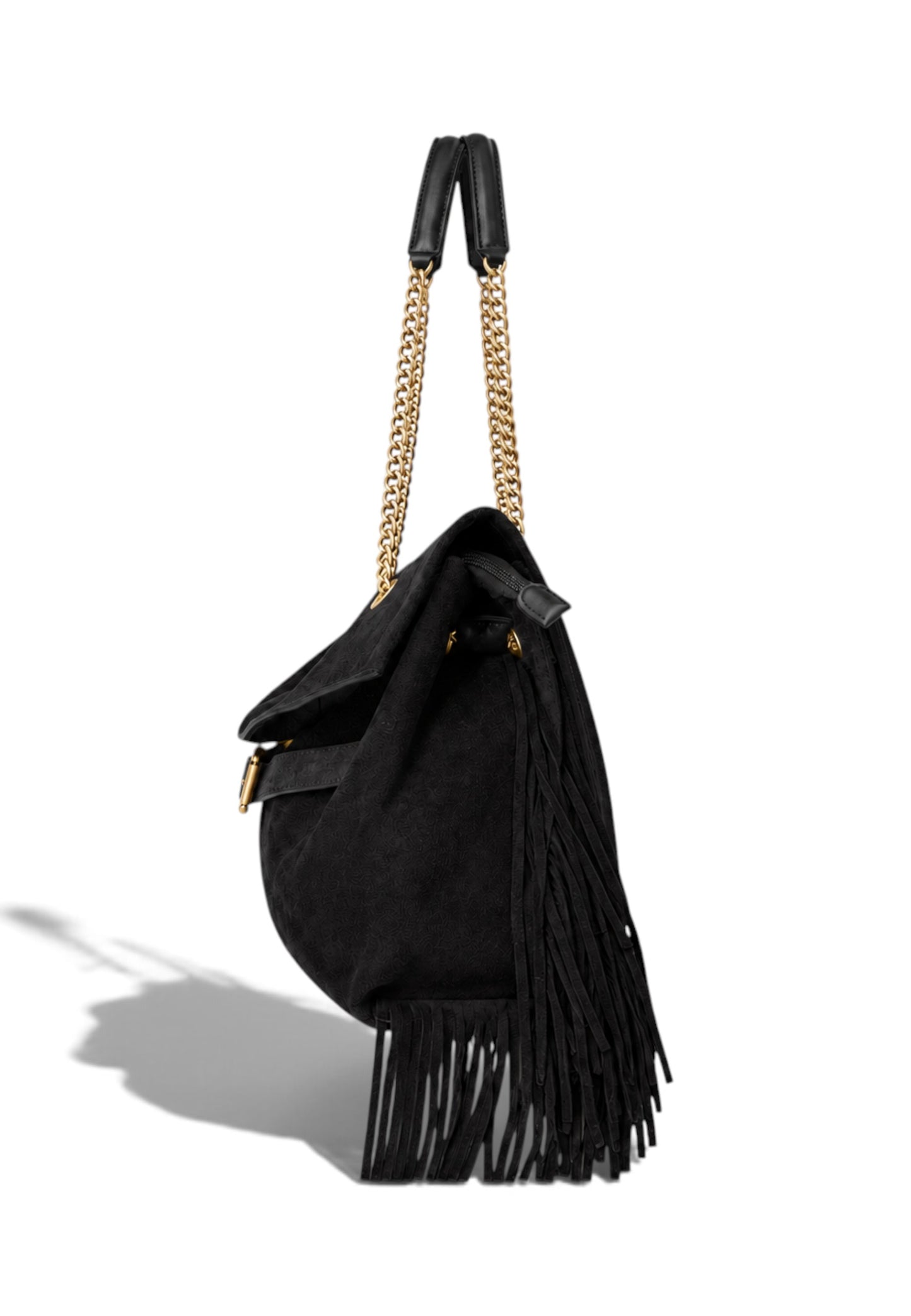 NUNZIA - Borsa Boho Chic Nero
