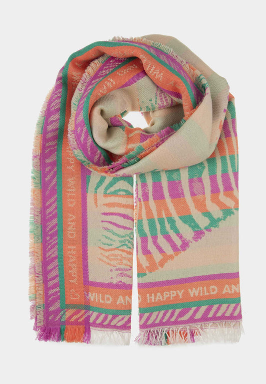 ALEX MAX - Fuchsia Zebra Scarf