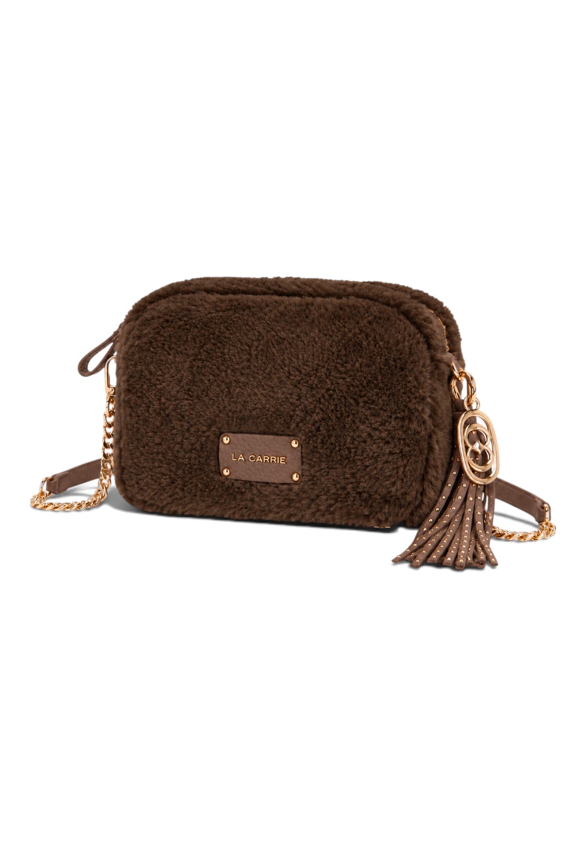 LA CARRIE - Borsa A Tracolla TEDDY ECO FUR Marrone