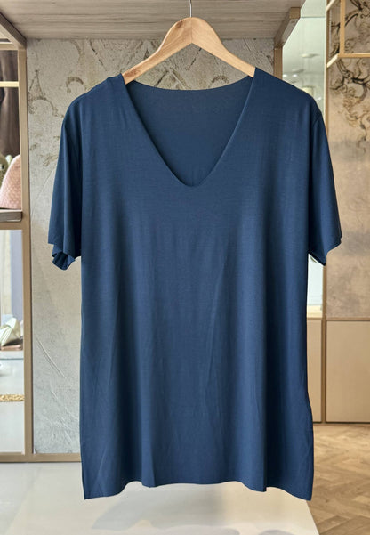 SUSY STAR CURVY - Maglia T.vivo Blu