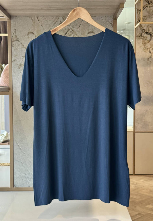 SUSY STAR CURVY - Maglia T.vivo Blu