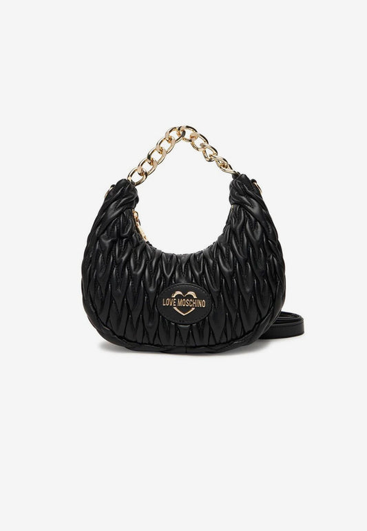 LOVE MOSCHINO - Hobo Bag Trapuntata Nero