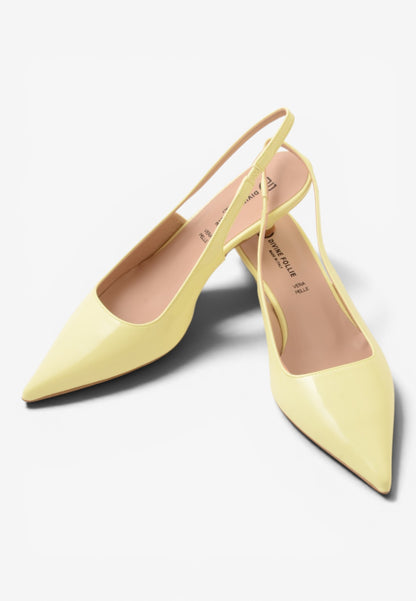 DIVINE FOLLIE - Slingback Vernice Giallo