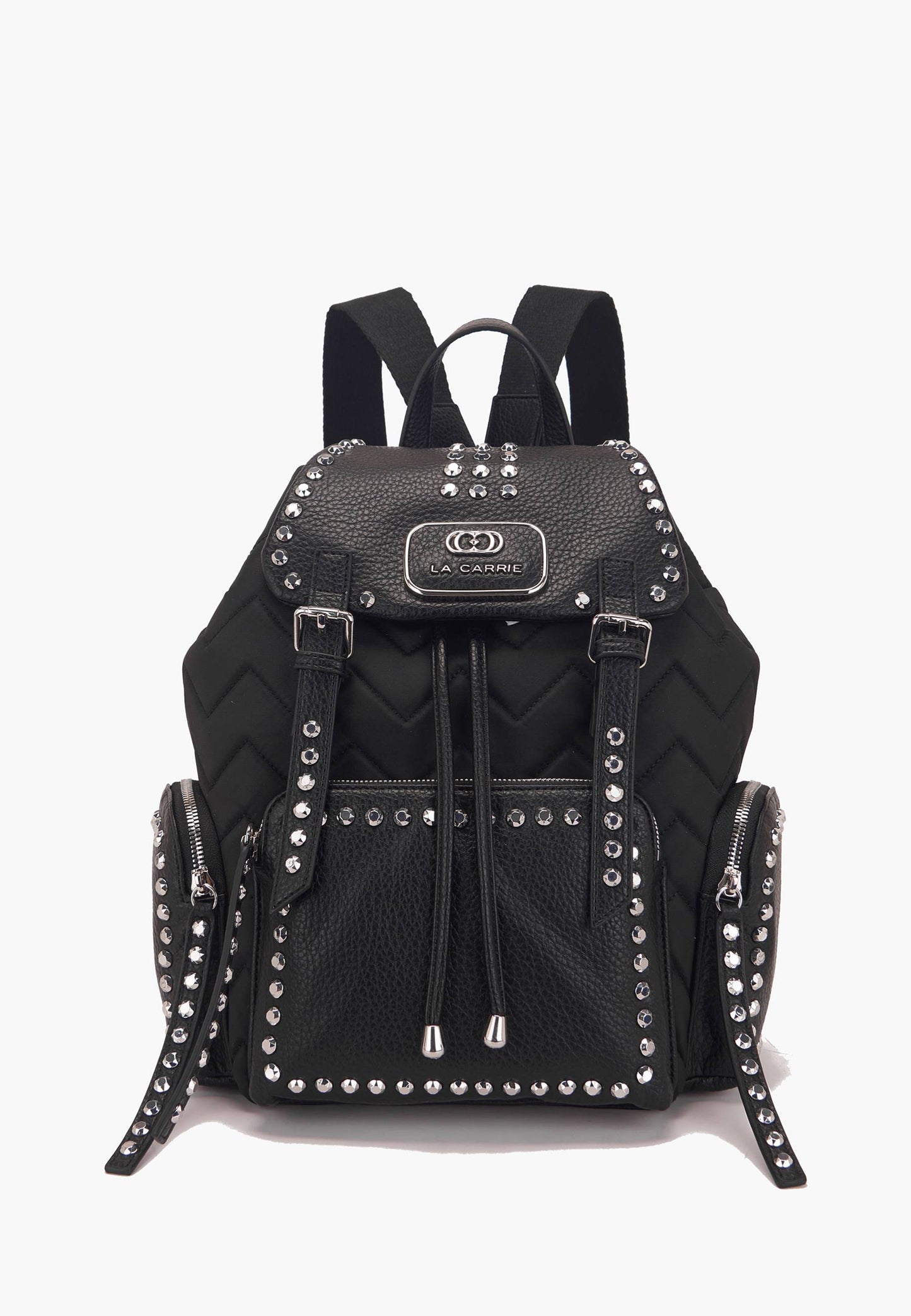 LA CARRIE - Zaino Nylon Borchie Nero