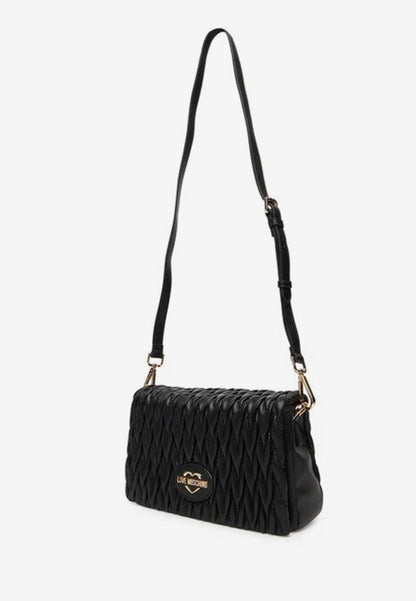 LOVE MOSCHINO - Borsa A Spalla Trapuntata Nero