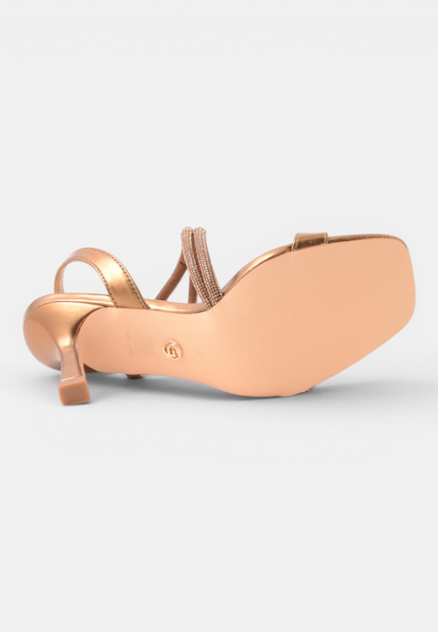 GOLD&GOLD - Sandalo Strass Bronzo