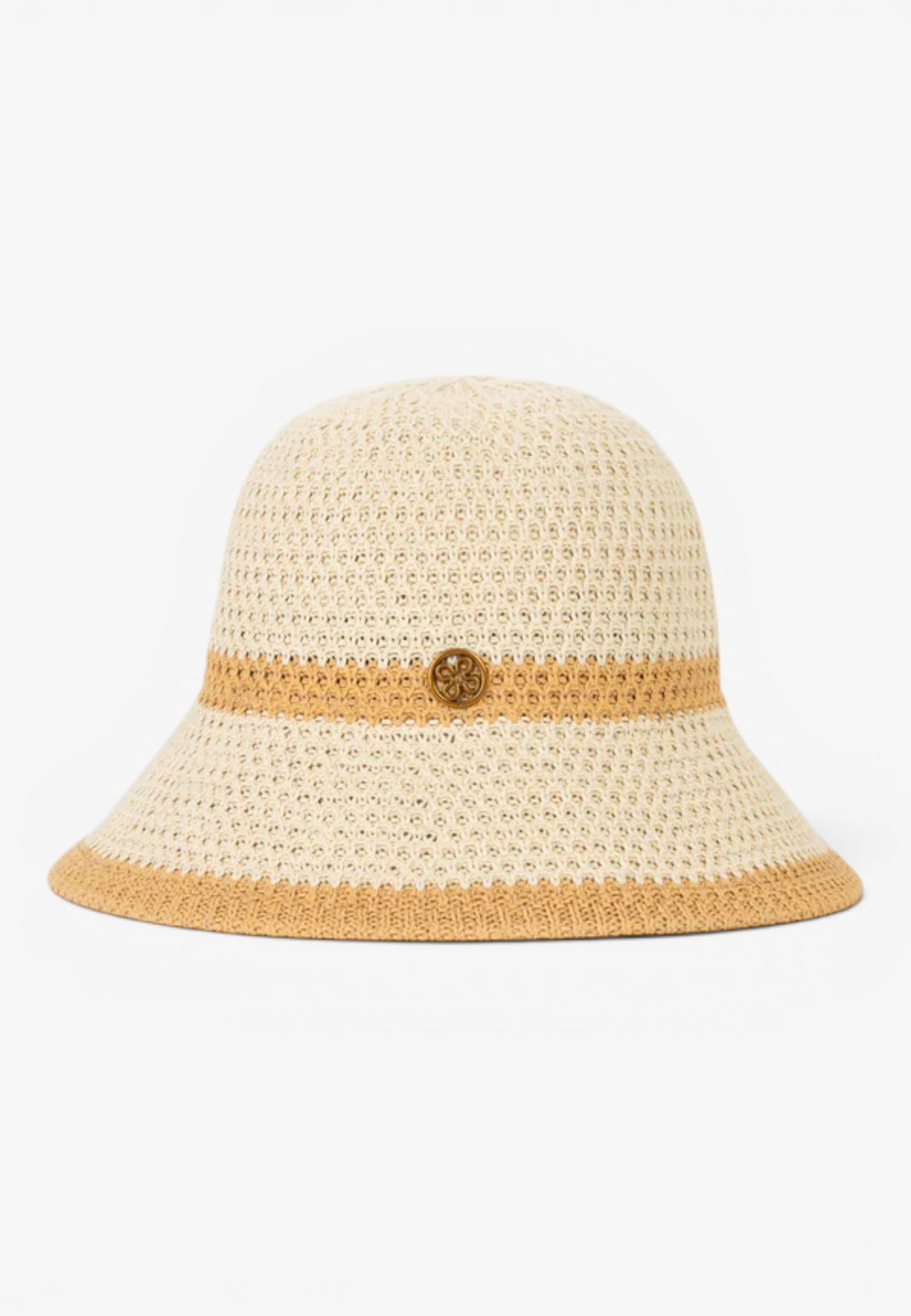 V73 - Cappello Pescatore Angelica Naturale/Cuoio