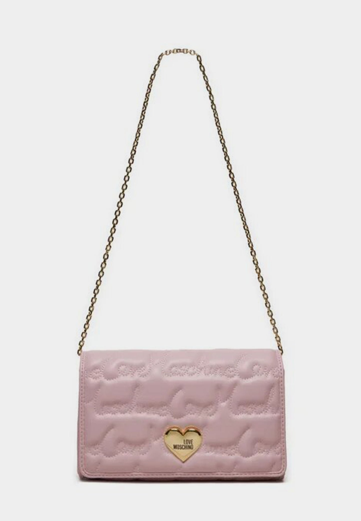 LOVE MOSCHINO - Love Writing Shoulder Bag Pink