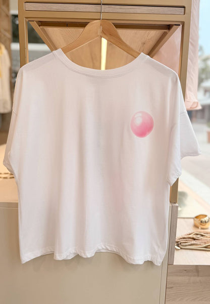 MARYLEY - T-shirt Orsetto Bianco