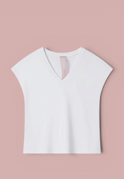 MINERVA - T-shirt Manica Corta Larga Bianco