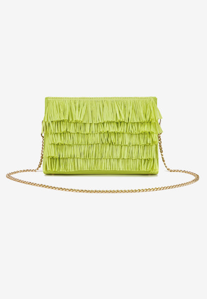 LA CARRIE - Pochette In Raffia Sunflower Giallo