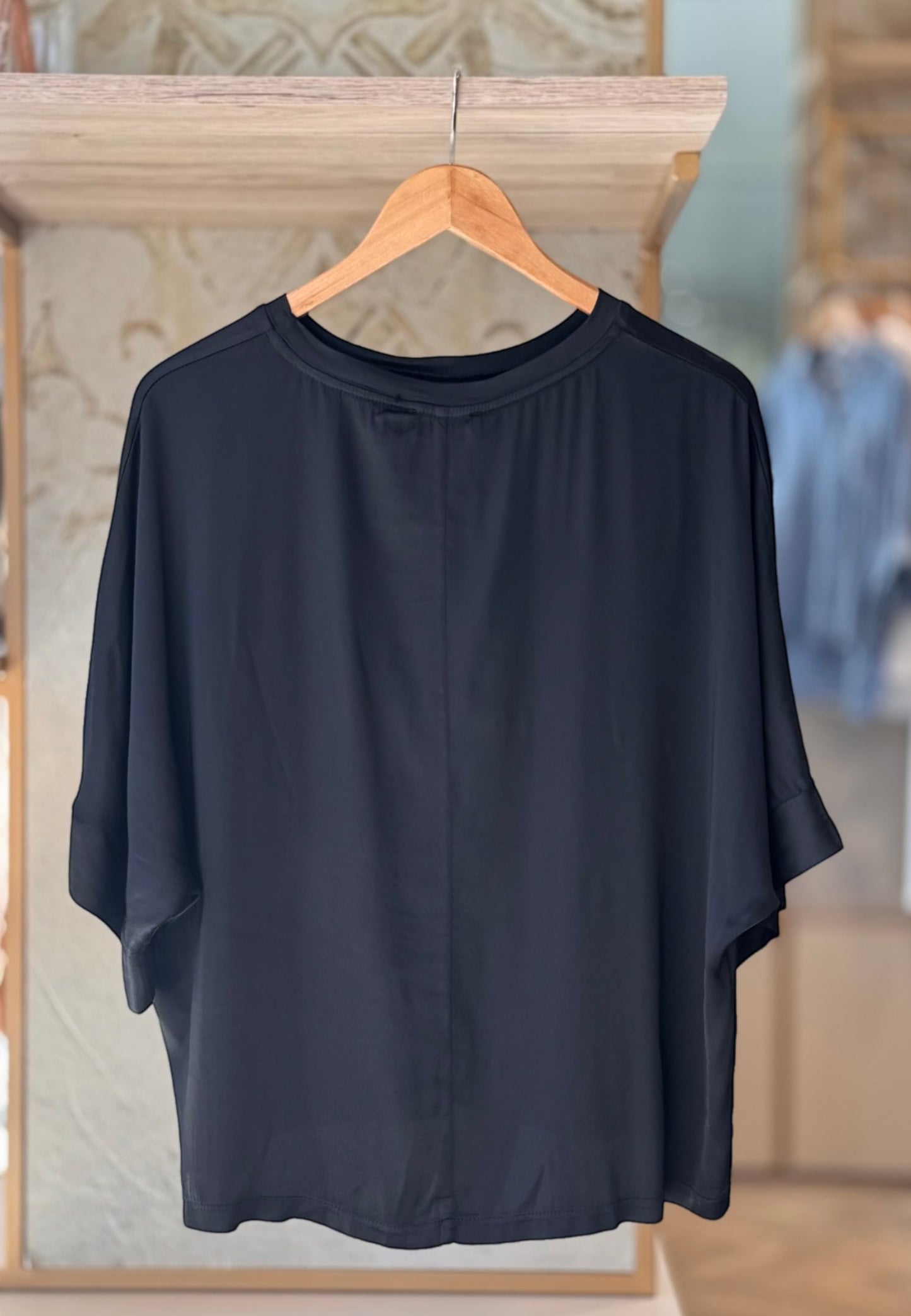 MOTEL - T-shirt Viscosa Nero