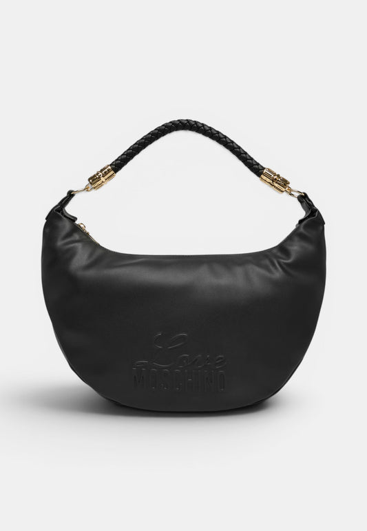 LOVE MOSCHINO - Borsa A Spalla Hobo Signature Nero