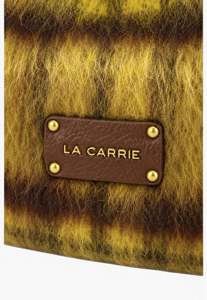 LA CARRIE - Borsa Shopper Kerala Tartan Giallo
