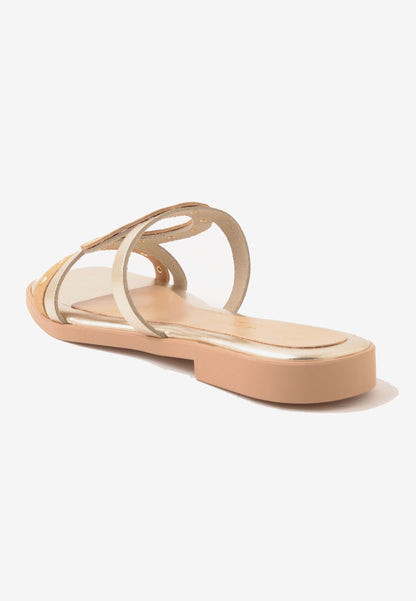 DIVINE FOLLIE - Ciabattina con Borchie Sabbia