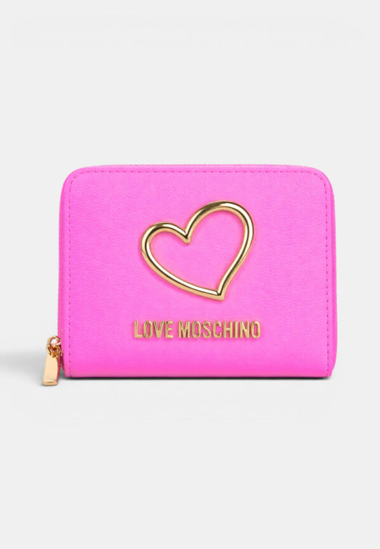 LOVE MOSCHINO - Portafoglio Piccolo Cuore Fuxia