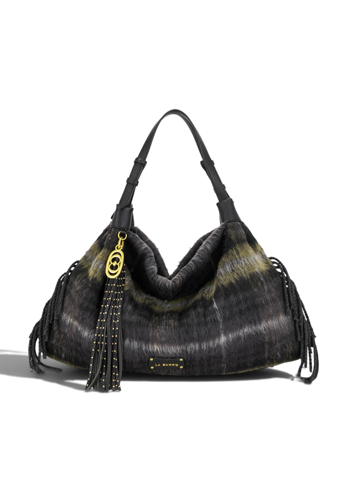 LA CARRIE - Borsa Shopper Kerala Tartan Nero