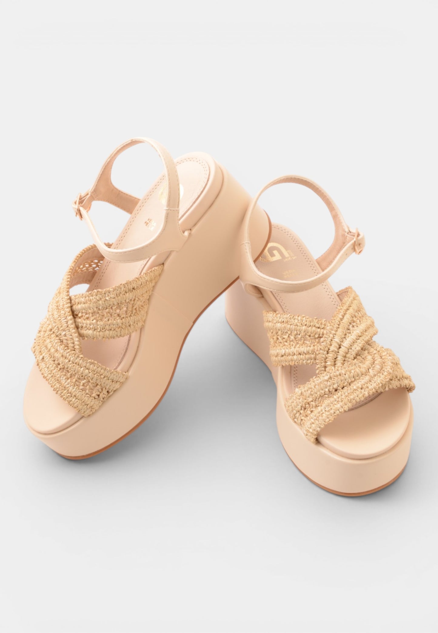 GOLD&GOLD - Sandalo Zeppa Beige