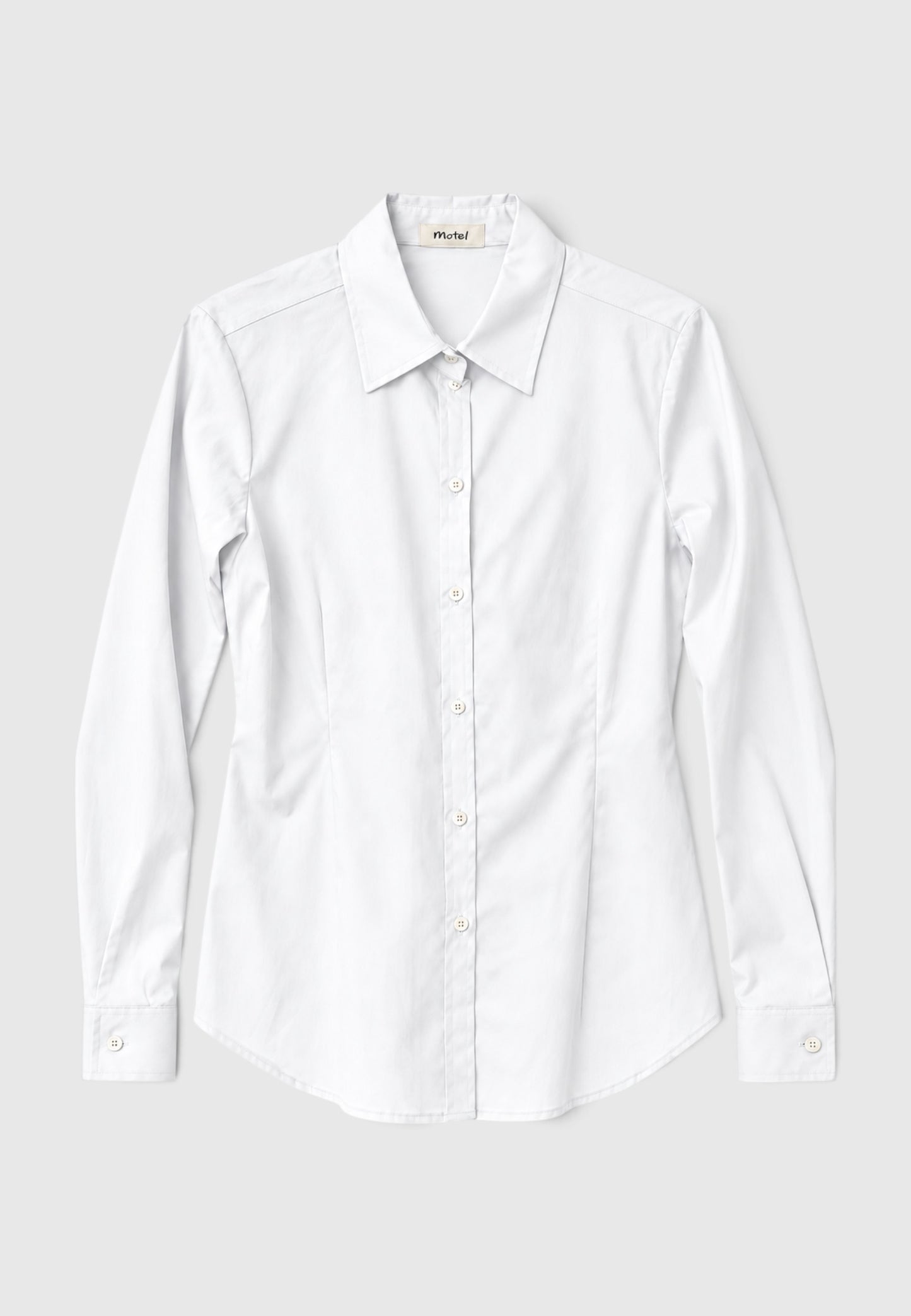MOTEL - Camicia Sfiancata Bianca