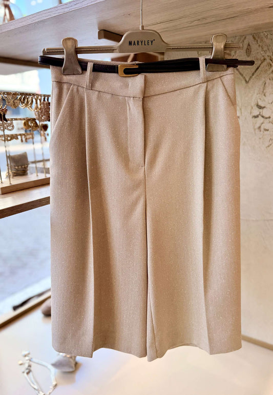 MARYLEY - Bermuda Spinato Sabbia