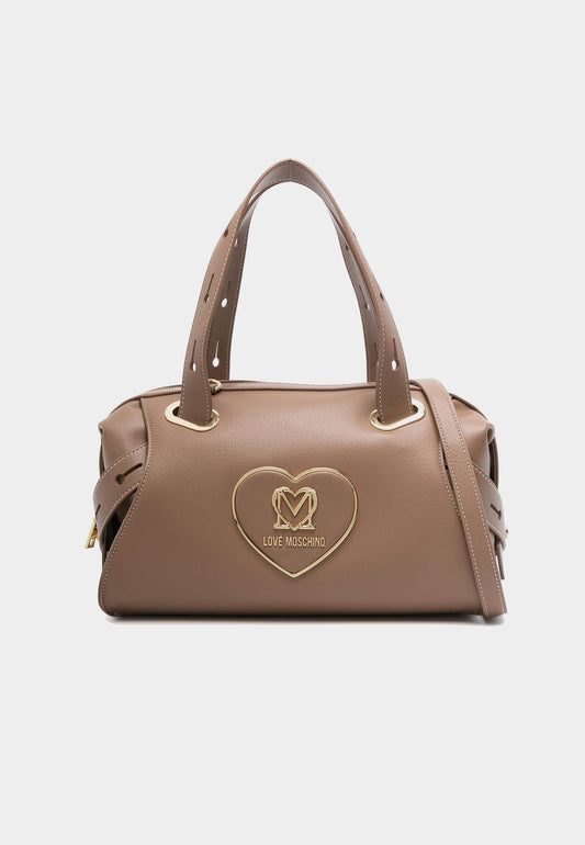 LOVE MOSCHINO - Borsa A Mano Love Heart Taupe