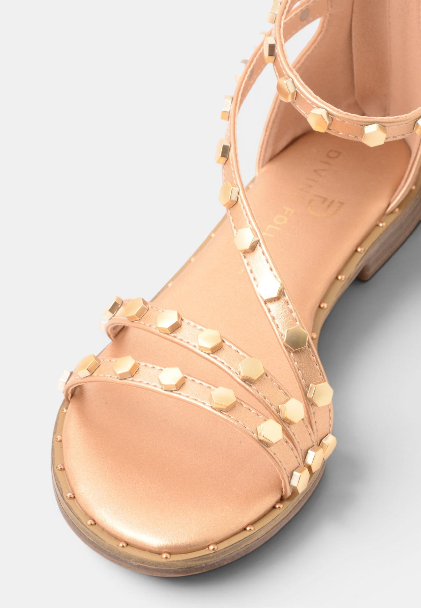 DIVINE FOLLIE - Sandalo Laminato Rosa