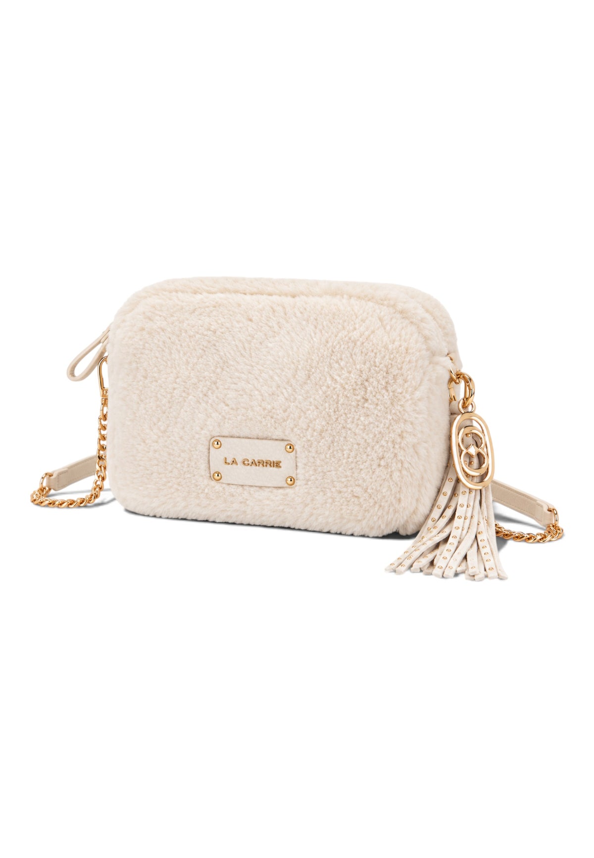 LA CARRIE - Borsa A Tracolla TEDDY ECO FUR Avorio