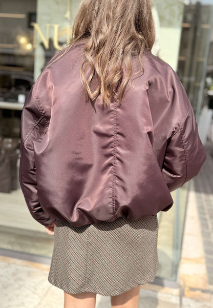 LE STREGHE - Bomber Nylon Bordeaux