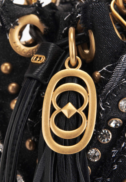 LA CARRIE - Secchiello Piccolo Mirror Jeans Nero