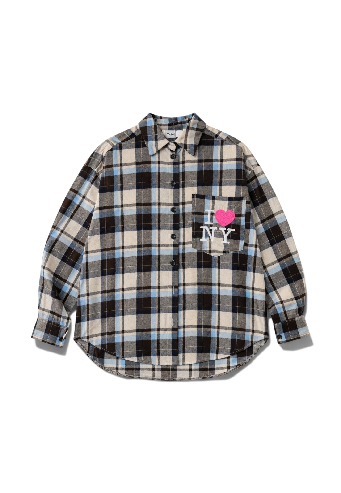 MOTEL - Camicia Over In Tartan Moro