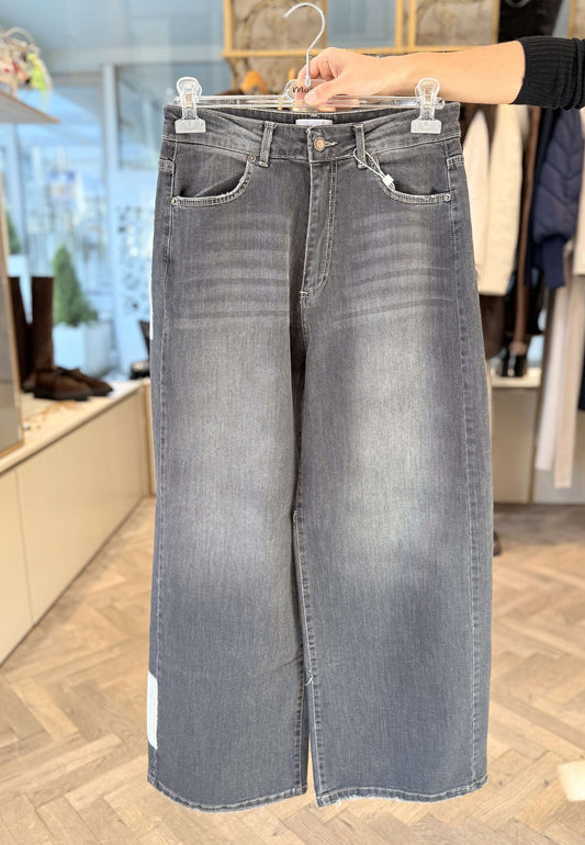 MOTEL - Jeans Wide Leg Grigio