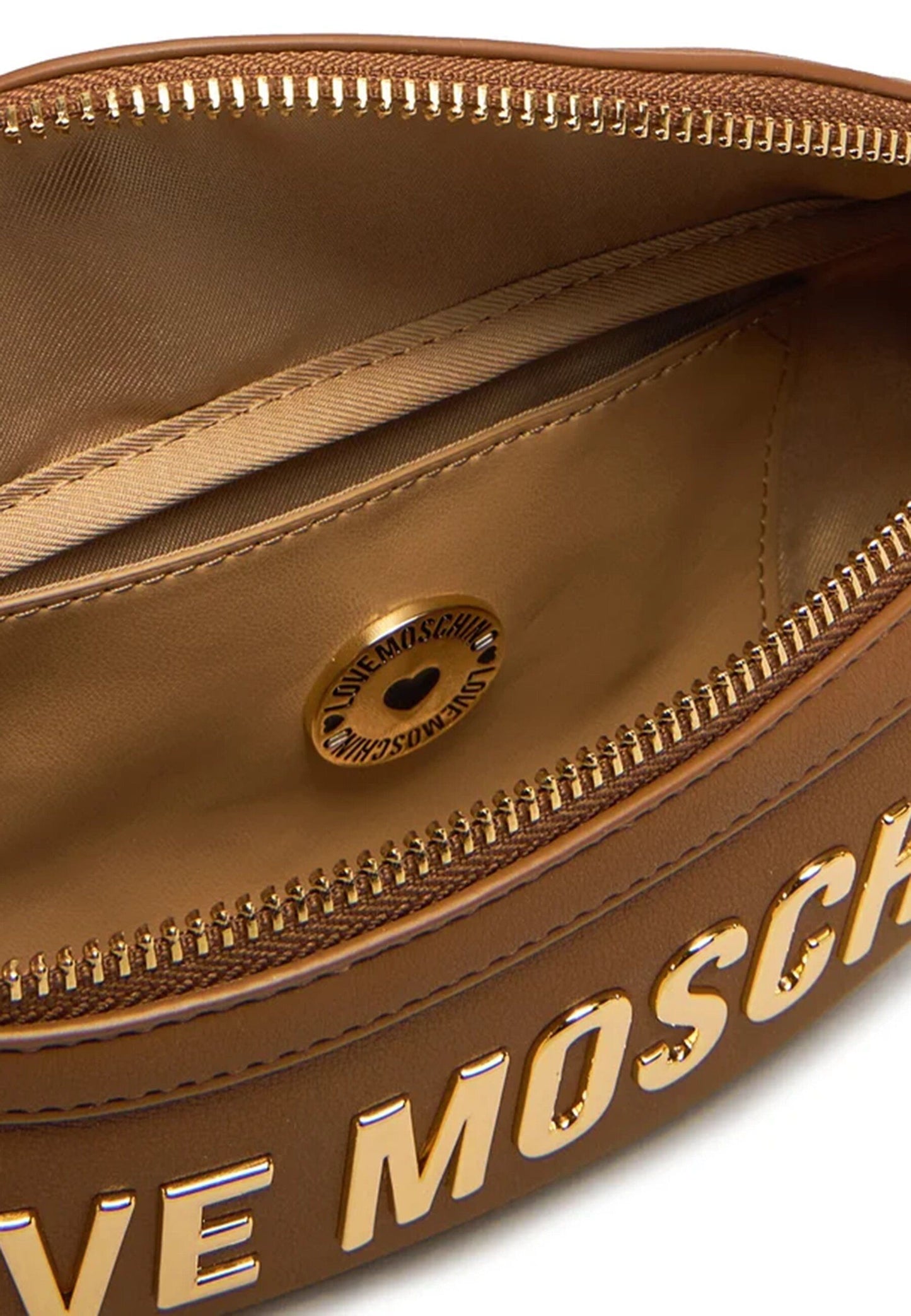 LOVE MOSCHINO - Marsupio Lettering Cammello