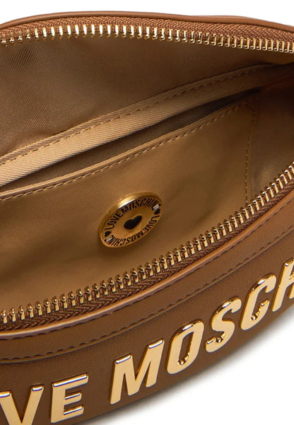 LOVE MOSCHINO - Marsupio Lettering Cammello