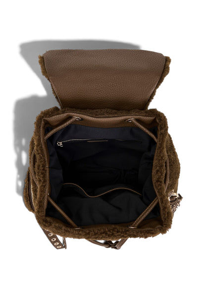 LA CARRIE - Zaino TEDDY ECO FUR Marrone