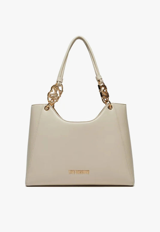 LOVE MOSCHINO - Borsa A Spalla Cuore Avorio
