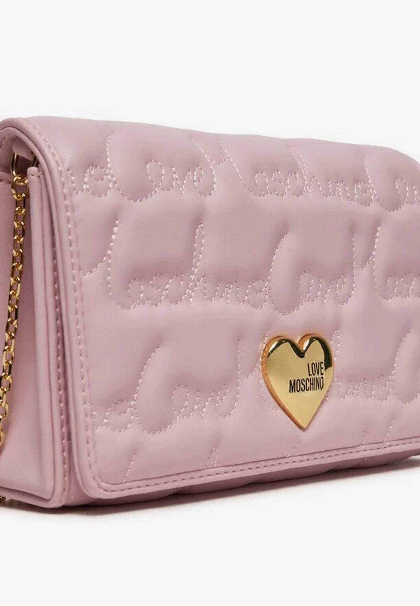 LOVE MOSCHINO - Love Writing Shoulder Bag Pink