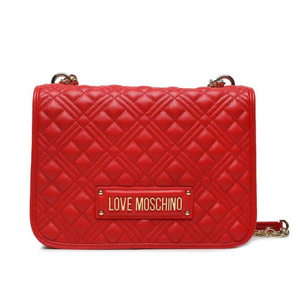 LOVE MOSCHINO - Borsa A Spalla Quilted Rosso